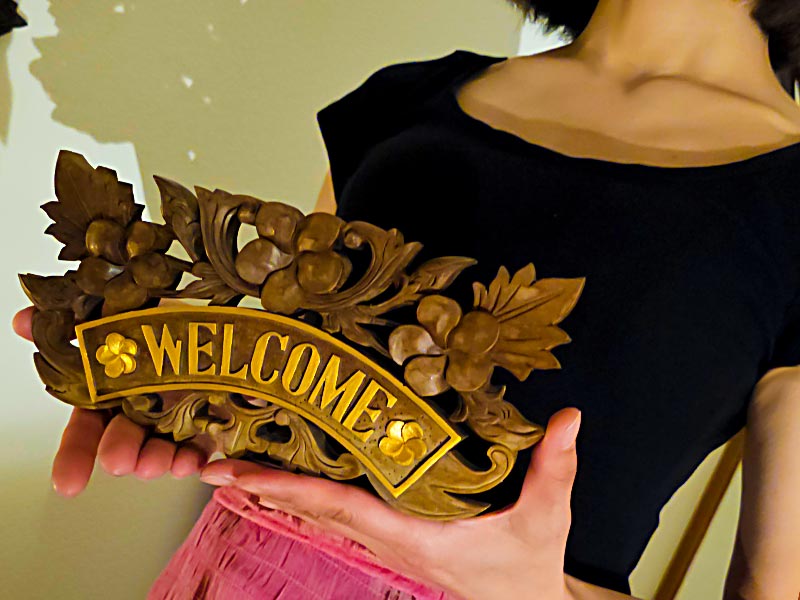 おもてなしのお出迎え